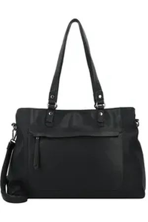 TOM TAILOR Shopper Larea, Polyurethan schwarz
