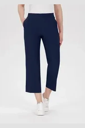 STEHMANN Culotte FENJA mit elastischem Bund und geradem Bein blau 34