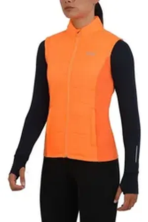 TCA Funktionsweste Mädchen Thermolaufweste - Orange, 6-8 Jahre (1-tlg) orange S