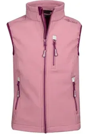 TROLLKIDS Softshellweste Trollfjord Wasserabweisend rosa 176