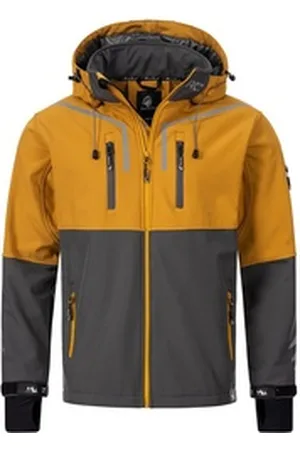 rock creek Softshelljacke Herren Softshelljacke Wanderjacke H-222 grau XXL