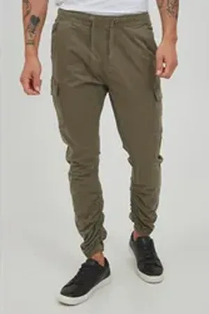 INDICODE Cargohose IDGilmat Cargohose mit Kordelzug grün XL