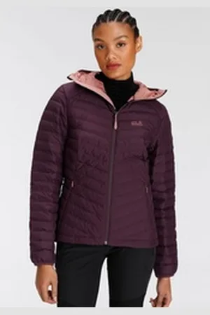 Jack Wolfskin Daunenjacke STANLEY Wasserabweisend & Winddicht & Atmungsaktiv lila M (38/40)