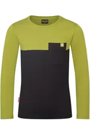 TROLLKIDS Longsleeve Bergen grün|schwarz 152