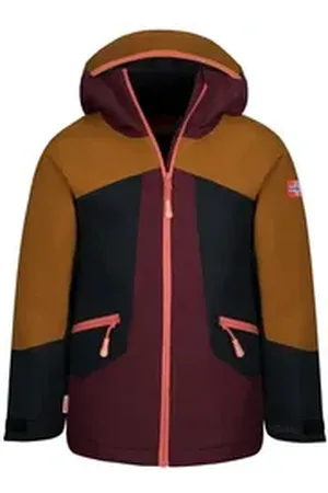 TROLLKIDS Skijacke Rauland Wasserdicht Atmungsaktiv braun|rosa|rot|schwarz 92