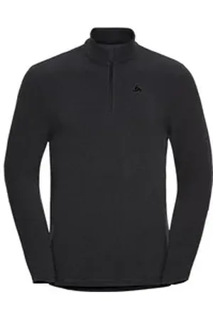 Odlo Rollkragenpullover Mid layer 1/2 zip ROY SHALE GREY - BLACK STRIP XL