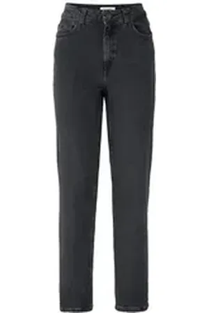 hessnatur 5-Pocket-Jeans Bea High Rise Straight Cropped aus COREVATM (1-tlg) schwarz 33/30