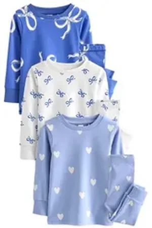 Next Pyjama Stampy Schlafanzüge, 3er Pack (6 tlg) blau 80-86 (12-18 Mon.)