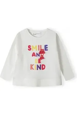 Minoti Langarmshirt Smile-Langarmoberteil (1y-8y) weiß 122-128cm