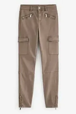 Next Cargojeans Skinny Fit Cargo-Jeans (1-tlg) braun 36