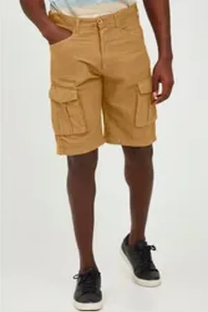 Solid Shorts kurze Hose aus Leinenmix braun M