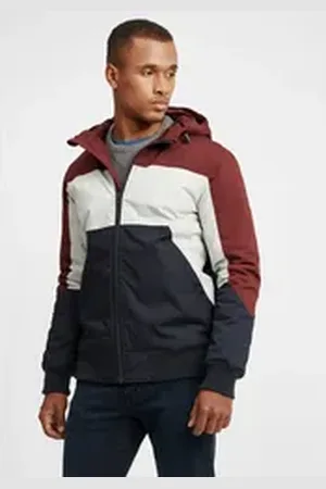 Solid Bomberjacke SDThello Übergangsjacke mit Kapuze in Colorblock-Optik blau S