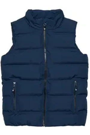 Color Kids Steppweste COWaist Coat Quilt - 741135 Weste mit Reißverschlusstaschen grau 140