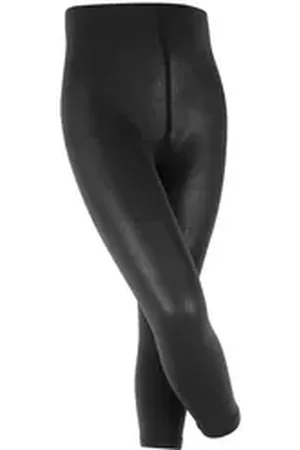 Falke Strickstrumpfleggings Cotton Touch (1 St) in eleganter Optik schwarz 122-128