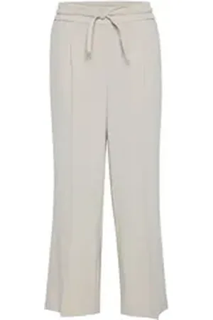 B YOUNG Sweathose BYDANTA Stoffhose mit Kordeln beige 42