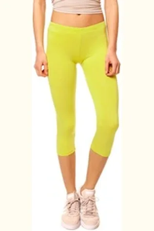 Muse Leggings Basic Capri Leggings 1077 gelb 34-36