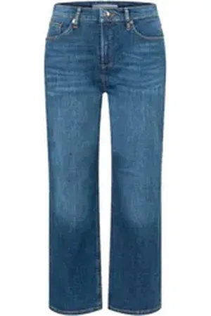 Mac 5-Pocket-Jeans Culotte blau 36