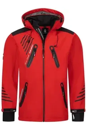 rock creek Softshelljacke Herren Softshelljacke Wanderjacke H-140 rot 4XL
