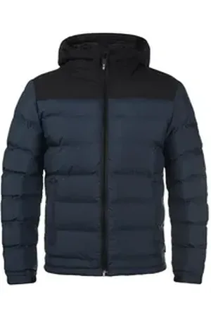 INDICODE Steppjacke IDGaius warme Jacke mit hochabschließender Kapuze blau XL