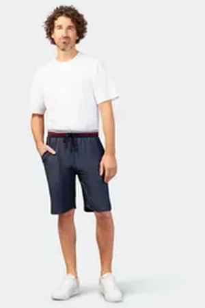 HAJO Bermudas Herren Bermuda Piquè-Stretch, Klima Light blau 48