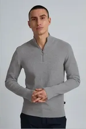 Casual Friday Stehkragenpullover CFKarlo - 20504197 grau L