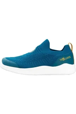 TROLLKIDS Oslo XT Sneaker Atmungsaktiv blau|gelb 34 EU