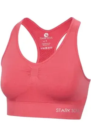 STARK SOUL ® Sport-BH Bra Light Support - Sport BH, doppellagig, für Damen Doppellagiges Material rosa L