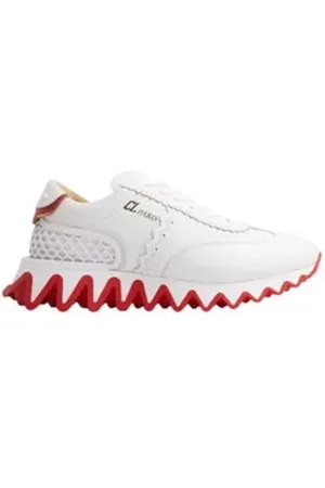 Christian Louboutin 45 Sneaker rot|weiß 45 EU