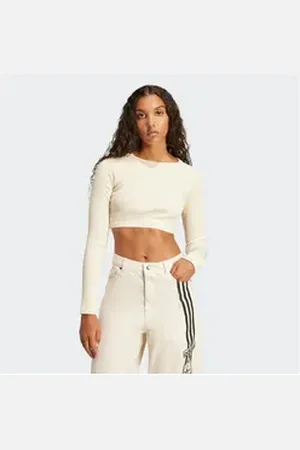 adidas Originals Langarmshirt RIB LS TOP beige XXL
