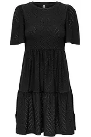 JACQUELINE DE YONG JDY Minikleid Carla Cathinka (1-tlg) Lochmuster schwarz M