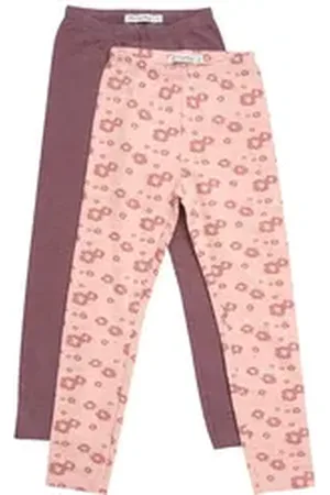Minymo Leggings MISweat Leggings w.AOP (2-pack) - 5900 Gemusterte Leggings rosa 92