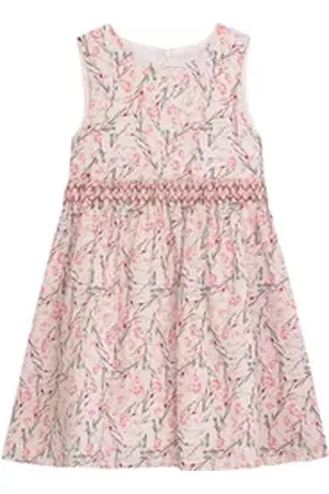 DANAMADE A-Linien-Kleid DPADME (1-tlg) Dpadme Kinderkleid – Elegantes Sommerkleid mit floralen Mustern rosa 128
