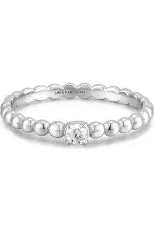ANIA HAIE Fingerring Damen-Damenring 925er Silber silberfarben 54