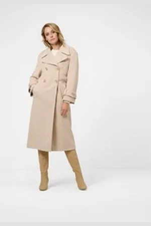 RICANO Langmantel Selma Made in Italy beige|weiß S