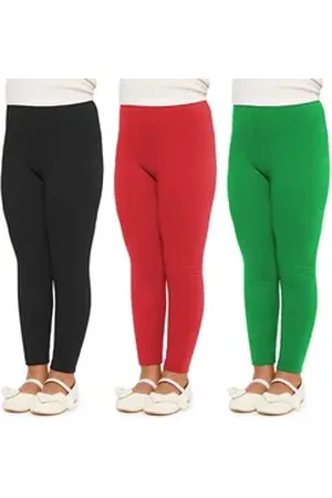 Merry Style Leggings Mädchen Lange Hose MS10-225 (1-tlg) aus Baumwolle bunt|grün|rot|schwarz 152