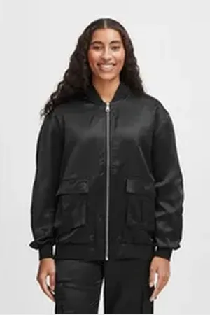 B YOUNG Kurzjacke BYESTO BOMBER JACKET - coole übergroße Bomberjacke schwarz 38