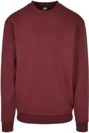 Urban classics Rundhalspullover Herren Crewneck Sweatshirt (1-tlg) rot 4XL