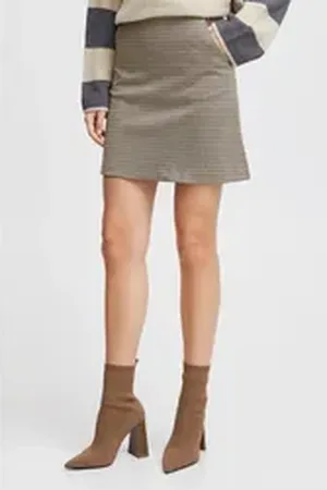 B YOUNG A-Linien-Rock BYMMRAVNA MINI SKIRT - schwarz L