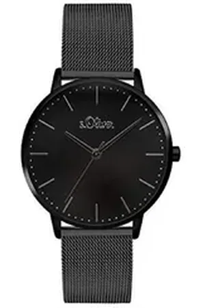 QS by s.Oliver Quarzuhr, Damen Analog Quarz Armbanduhr mit Edelstahl Armband SO-3447-MQ