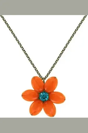 Konplott Kette mit Anhänger : Kette/Anhänger Daisy Dance orange