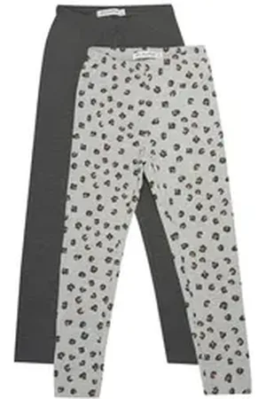 Minymo Leggings MISweat Leggings w.AOP (2-pack) - 5900 Gemusterte Leggings grau 104