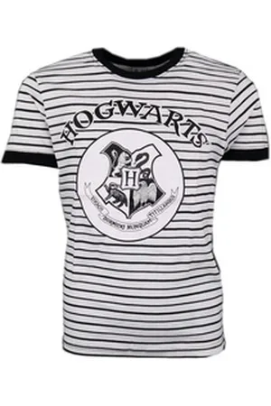 Harry Potter Print-Shirt Hogwarts Scool Jugend Kinder kurzarm T-Shirt Gr. 134 bis 164, Baumwolle schwarz 140