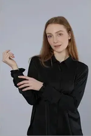 Nadine H. Klassische Bluse schwarz 42