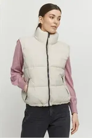 B YOUNG Kurzweste BYBOMINA WAISTCOAT 3 - 20811749 beige 40