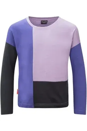 TROLLKIDS Longsleeve Verdal Bio-Baumwolle lila|schwarz 110
