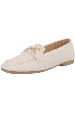 Ital-Design Elegante Mokassins mit hohem Komfort und Stil Slipper (89092028) Blockabsatz Mokassins in Apricot rosa 37 EU