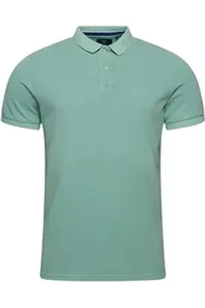 Superdry Poloshirt Herren Polo VINT DESTROY POLO Fresh Mint Türkis blau S