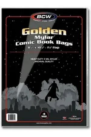 Bcw Supplies Sammelkarte MylarŽ Golden Comic Book Bags (25 ct) 4-Mil