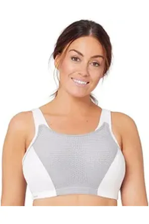 Glamorise Bügelloser BH Verstellbarer Sport BH grau 85