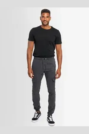 Alessandro Salvarini Cargohose ASComfi mit Reißverschluss Taschen grau 38
